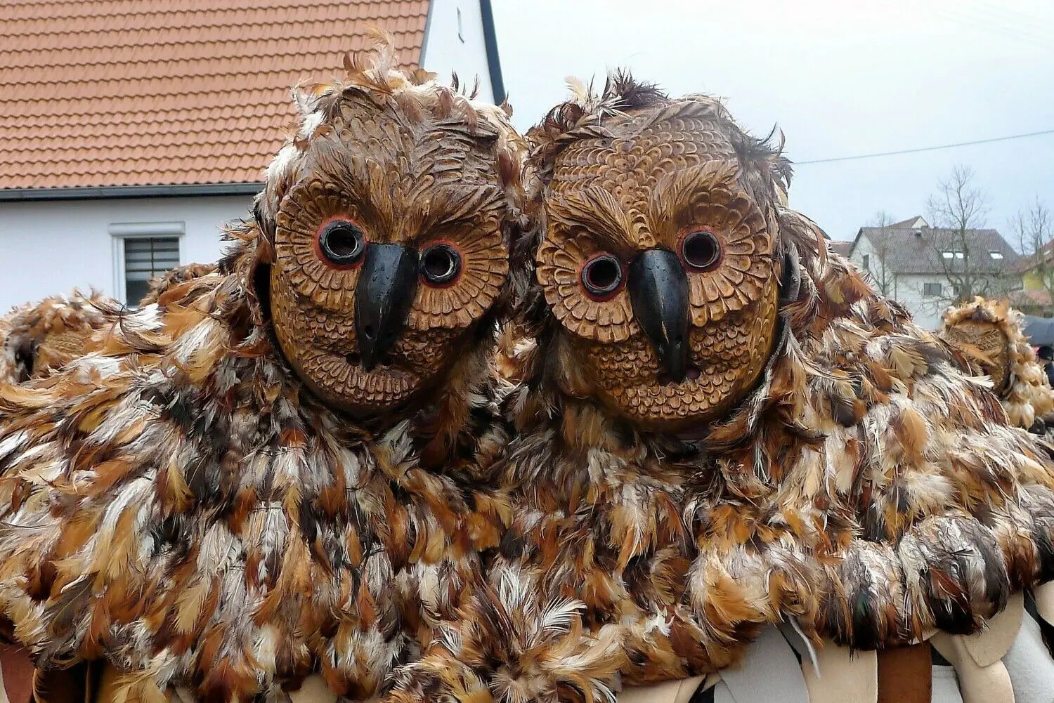 Mit einem Großaufgebot beim Jubiläumsumzug im Storchendorf präsent: die Uhus aus Schlatt.
