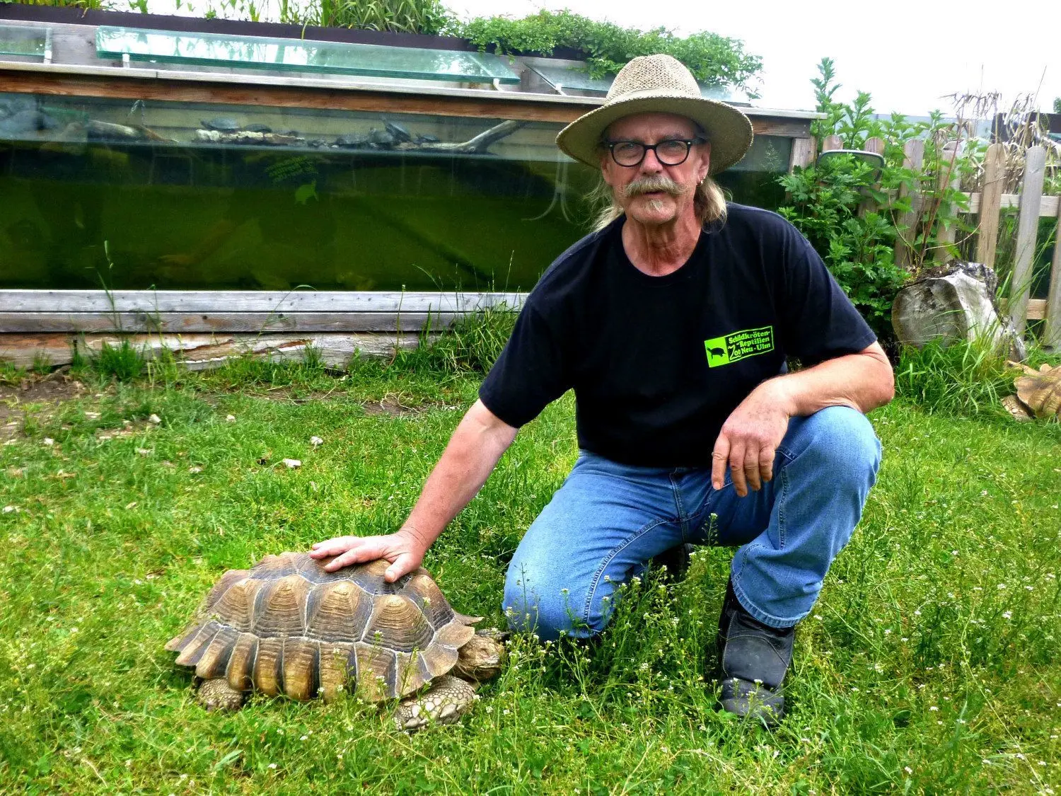 Hat ein Herz nicht nur für Schildkröten: Karl Heinz Wogrin unterhält einen Reptilienzoo in Schwaighofen. 