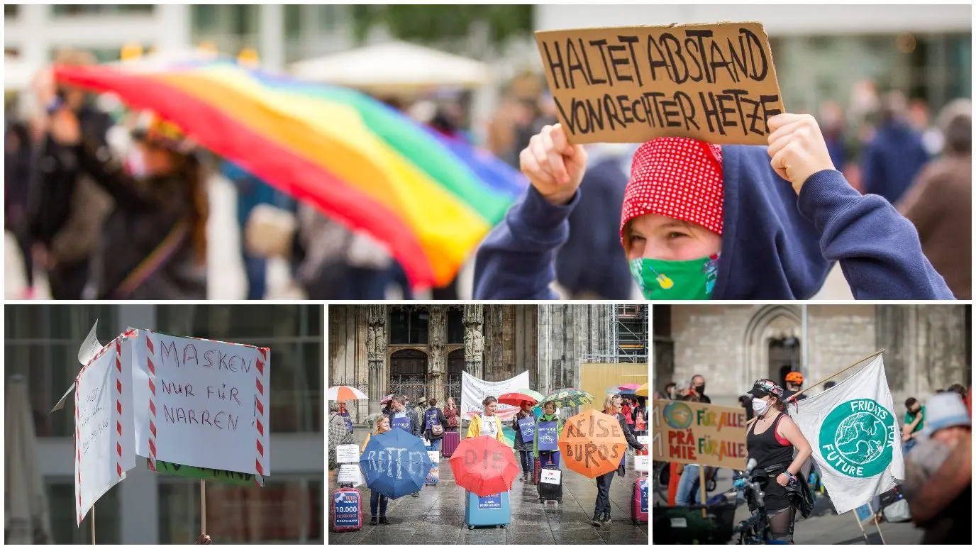 Lebendige Demonstrationskultur in Ulm.