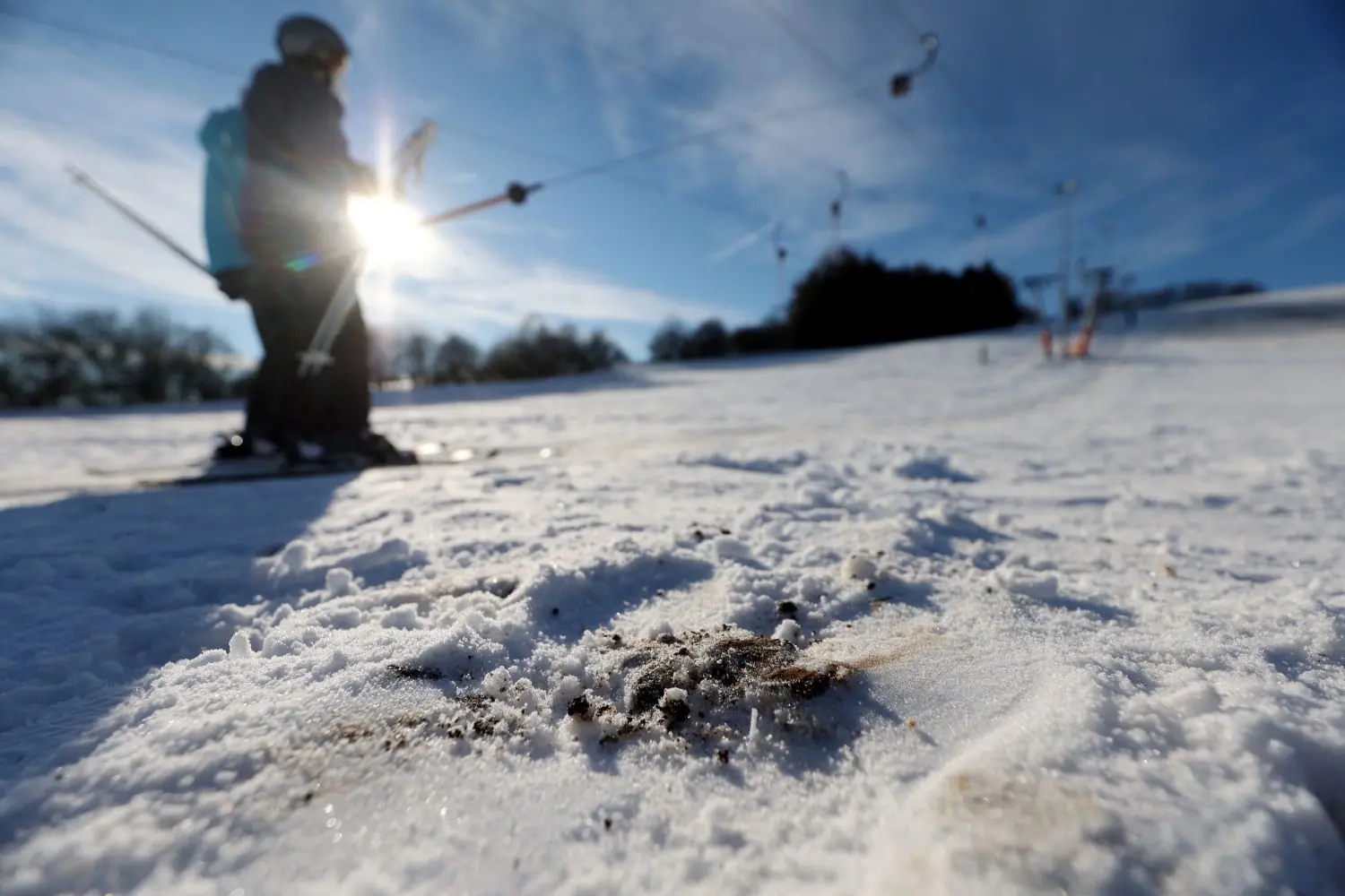 In Donnstetten läuft seit 6. Januar der Lift. Wie lange die Piste noch hält, ist unsicher.
