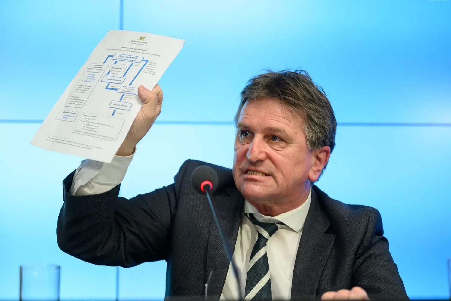 Gesundheitsminister Manne Lucha (Grüne) hat ein landesweites Verbot von Veranstaltungen mit mehr als 1000 Teilnehmern erlassen.