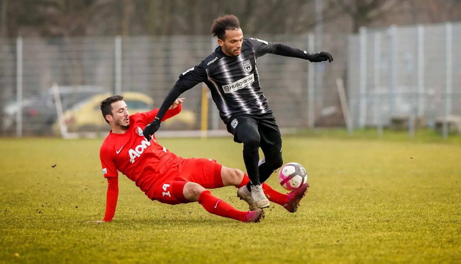 Im Testspiel gegen Türkgücü München vergangene Woche war Aron Viventi (r.) noch dabei. ⇥