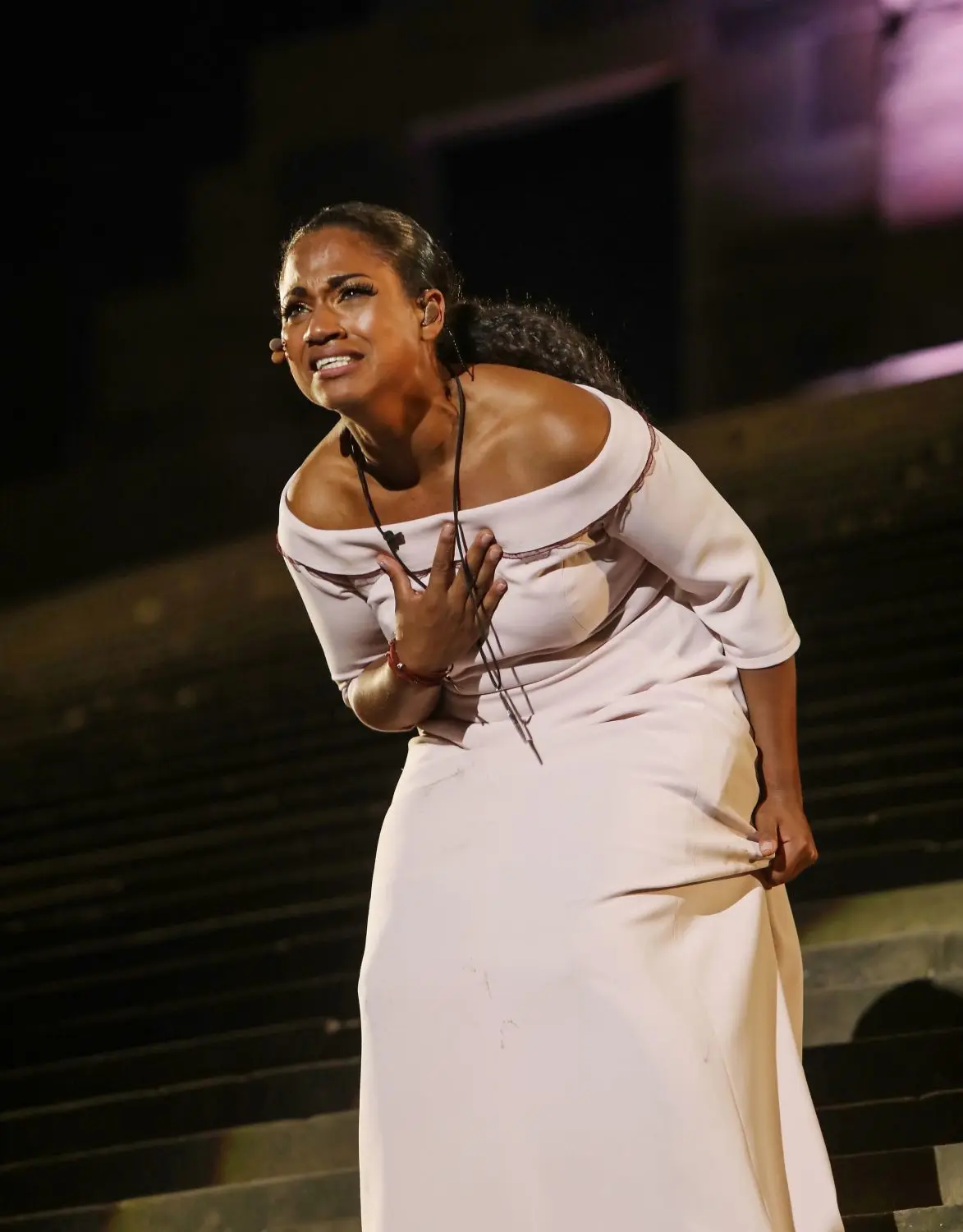 Große Stimme, leidenschaftliches Spiel: Die ausdrucksstarke Aida (Kimberly Thompson) schwankt zwischen Pflicht und Liebe. 