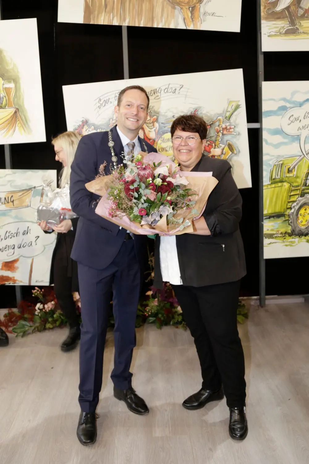 Für Muswiesen-Hauptorganisatorin Beate Meinikheim gibt’s ein großes Dankeschön.