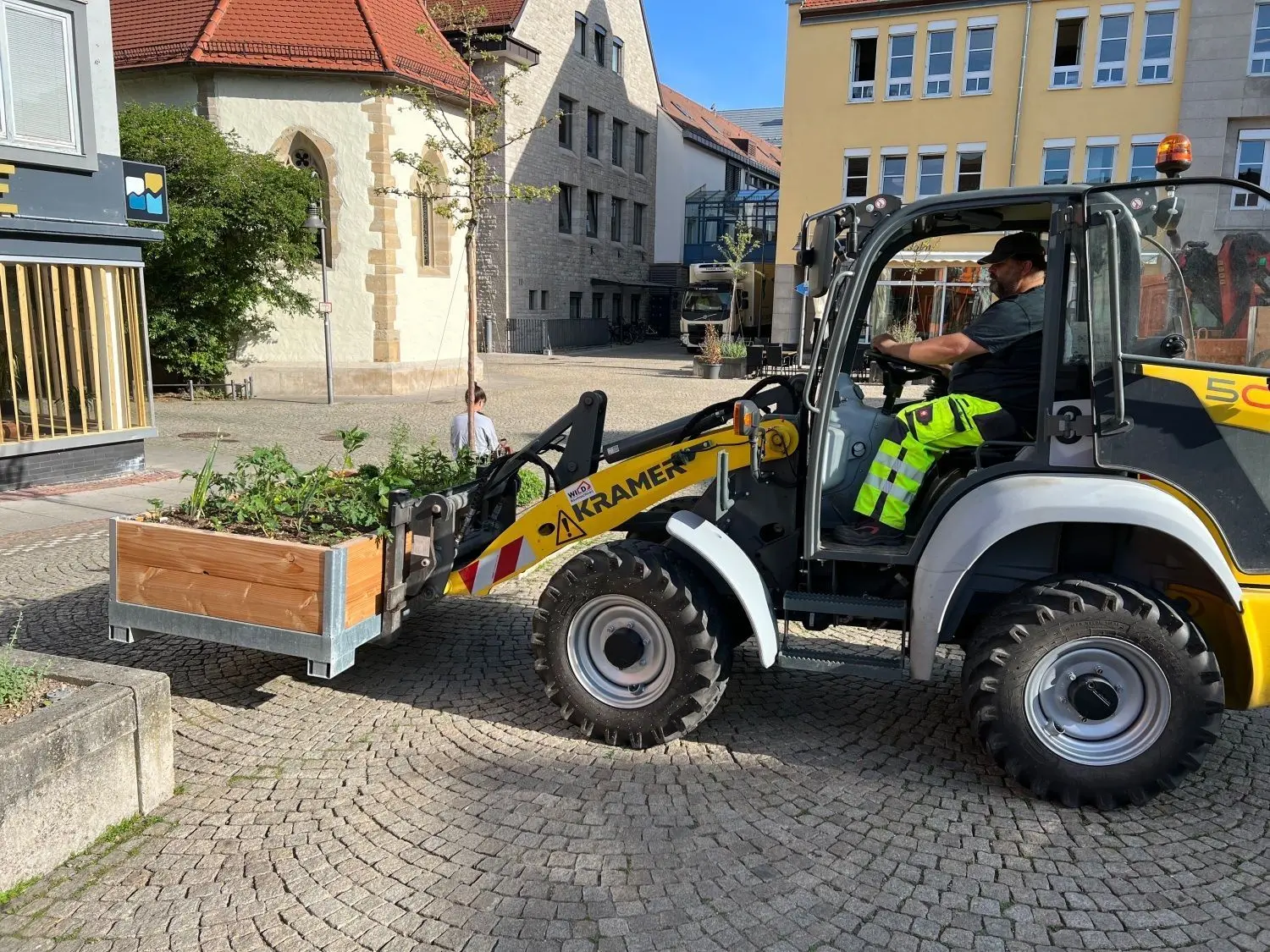 Acht Hochbeete wurden insgesamt aufgestellt. 