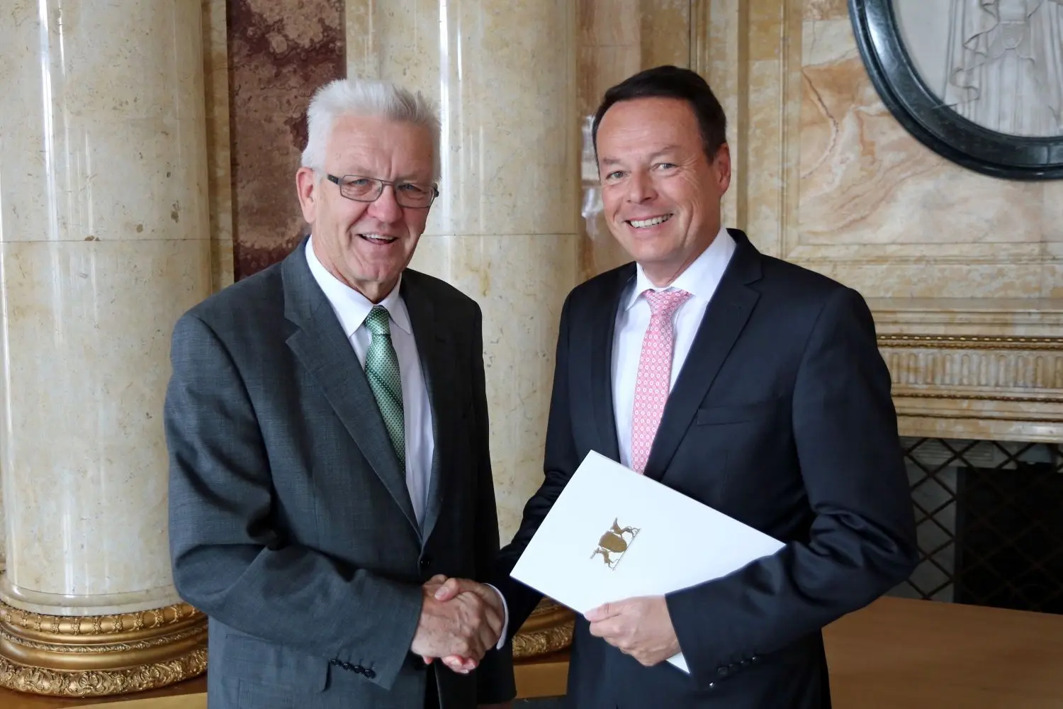 Im Audi A8 unterwegs: Klaus Tappeser, Tübinger Regierungspräsident.