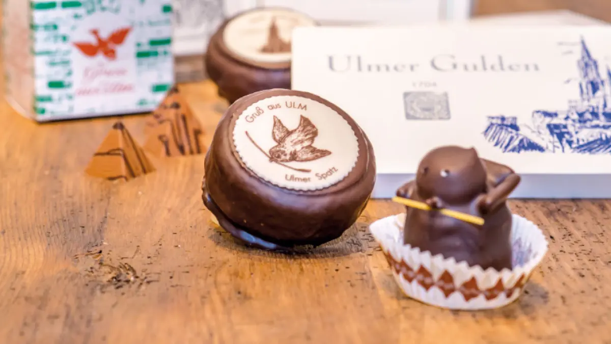 Spezialitäten mit Ulmer Motiven gibt es im Traditionsbetrieb der Confiserie Café Mohrenköpfle.