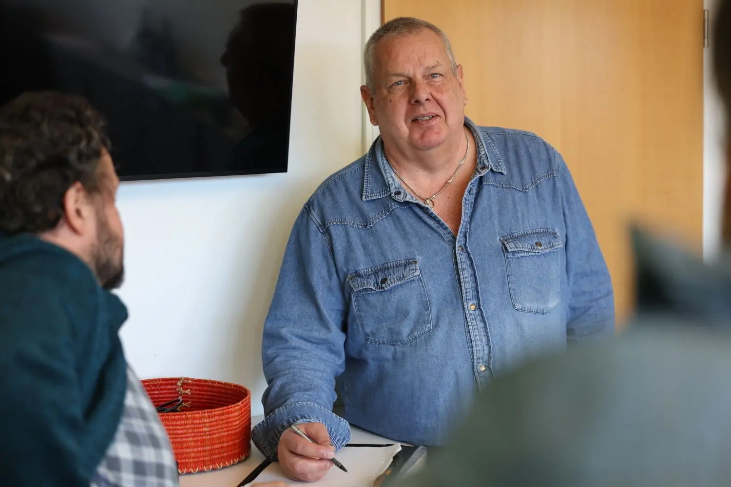 Matthias Korb im Gespräch.