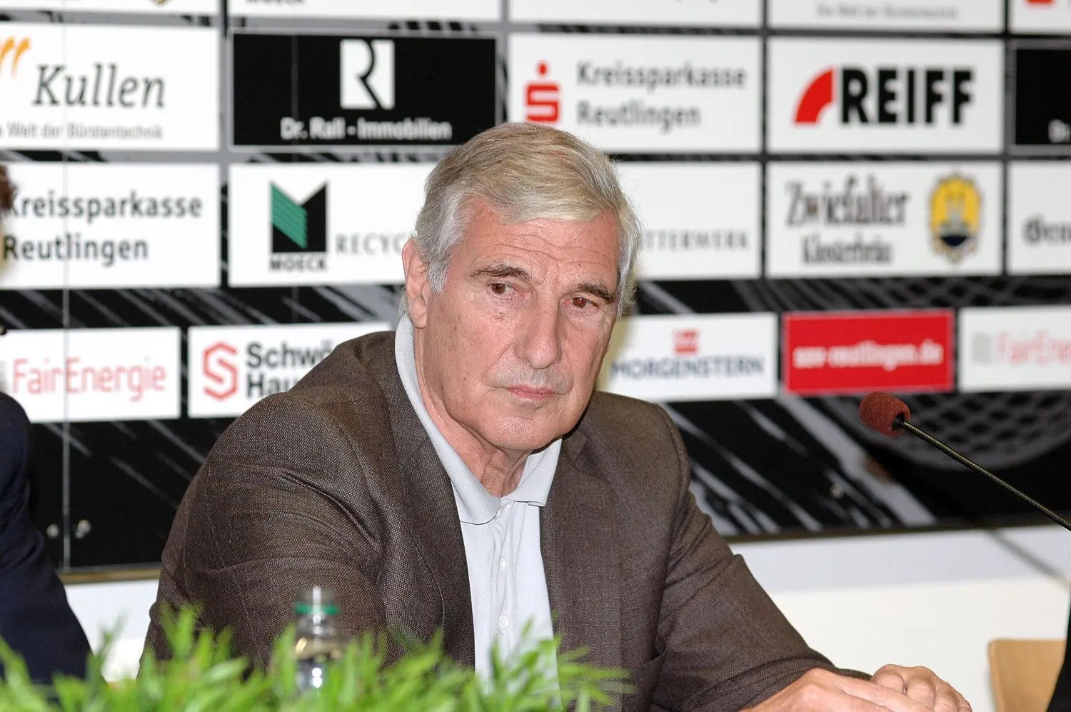 Fritjof Eisenlohr als Präsident des SSV Reutlingen 2009.⇥