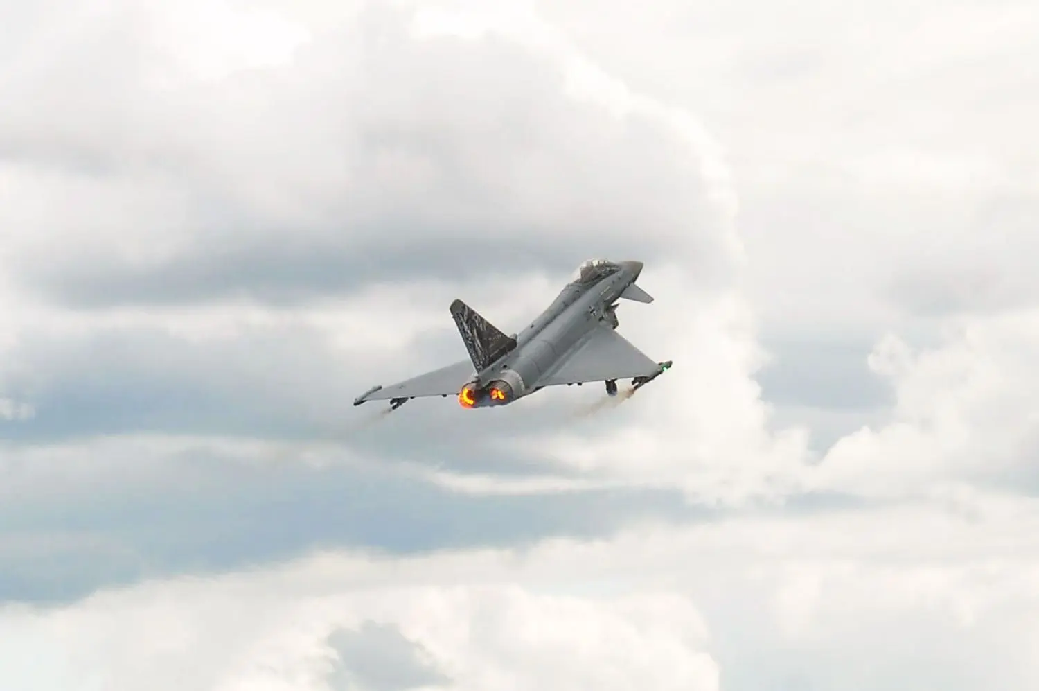 Nachbau eines Eurofighters im Modell.