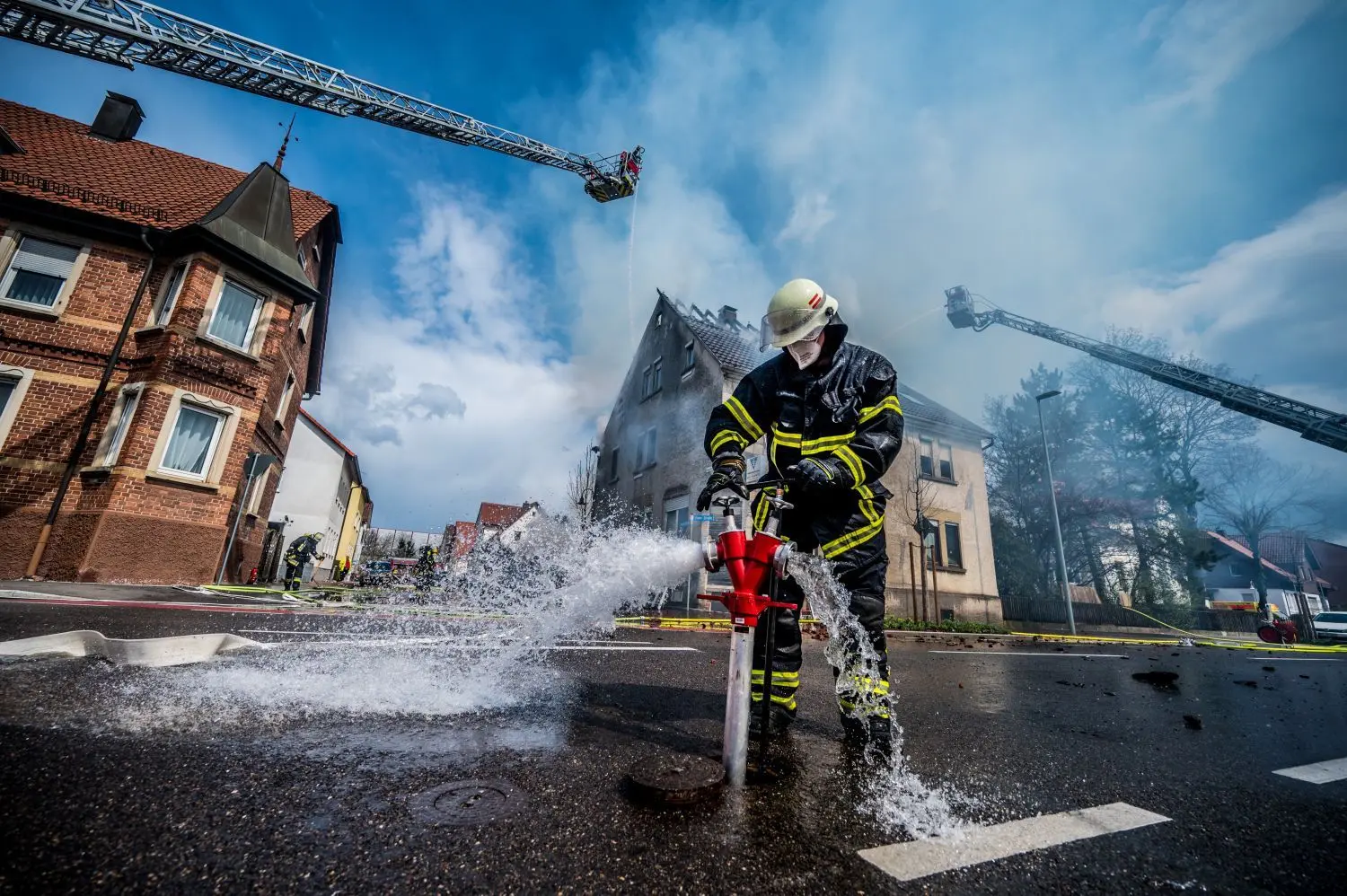 Großeinsatz der Feuerwehr in Eislingen.