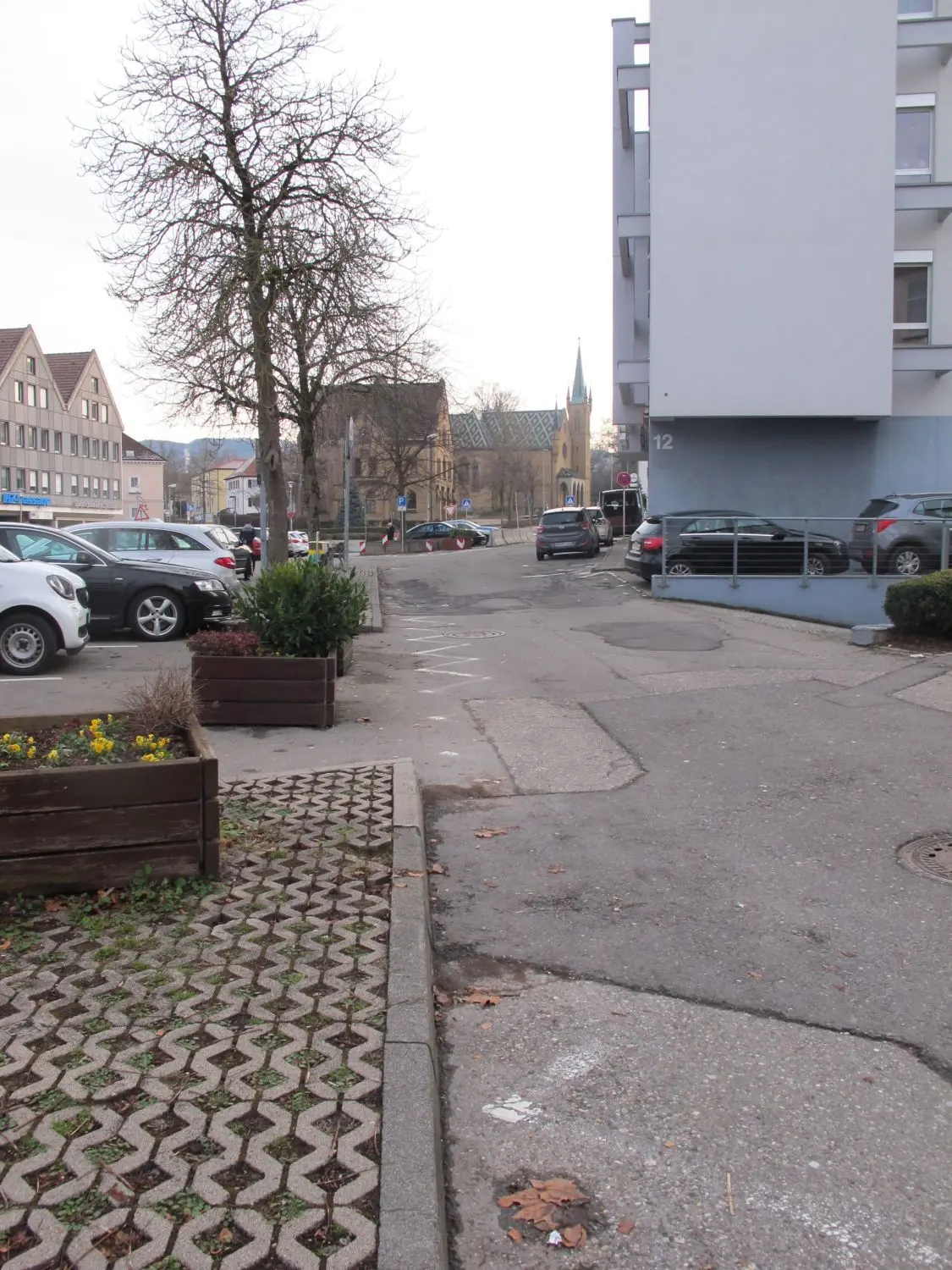 Das ist das sogenannte Herrengässle. Es soll beim neu gestalteten Obertorplatz zur Hauptdurchgangsstraße werden. ⇥
