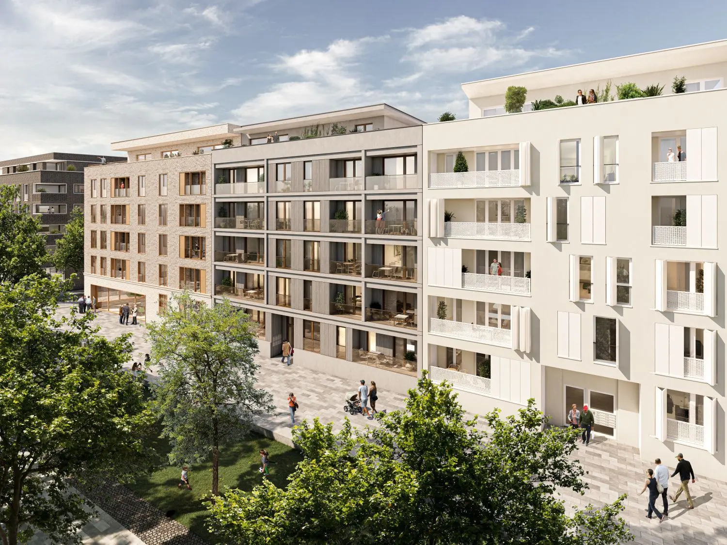 Im dritten Bauabschnitt baut die Pro Invest-Gruppe 52 Wohnungen.⇥