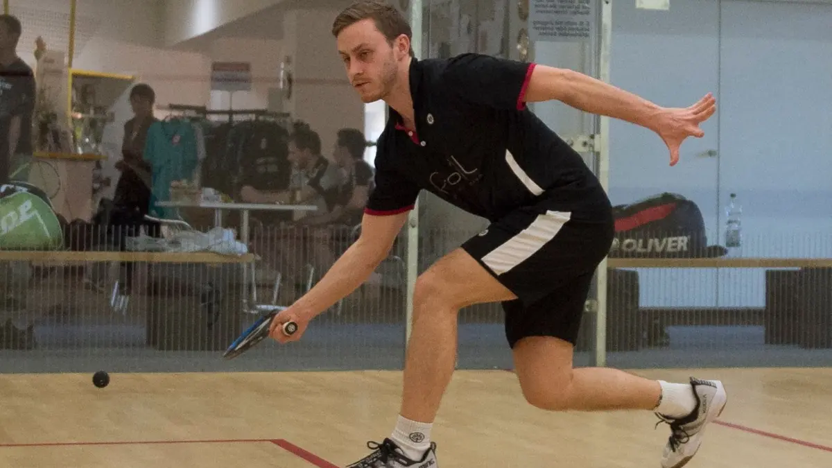 Fühlt sich seit Jahren wohl beim Squash-Club Ulm: Fabian Kohn. ⇥
Squash: Spieltag SC Ulm Fabian Kohn
