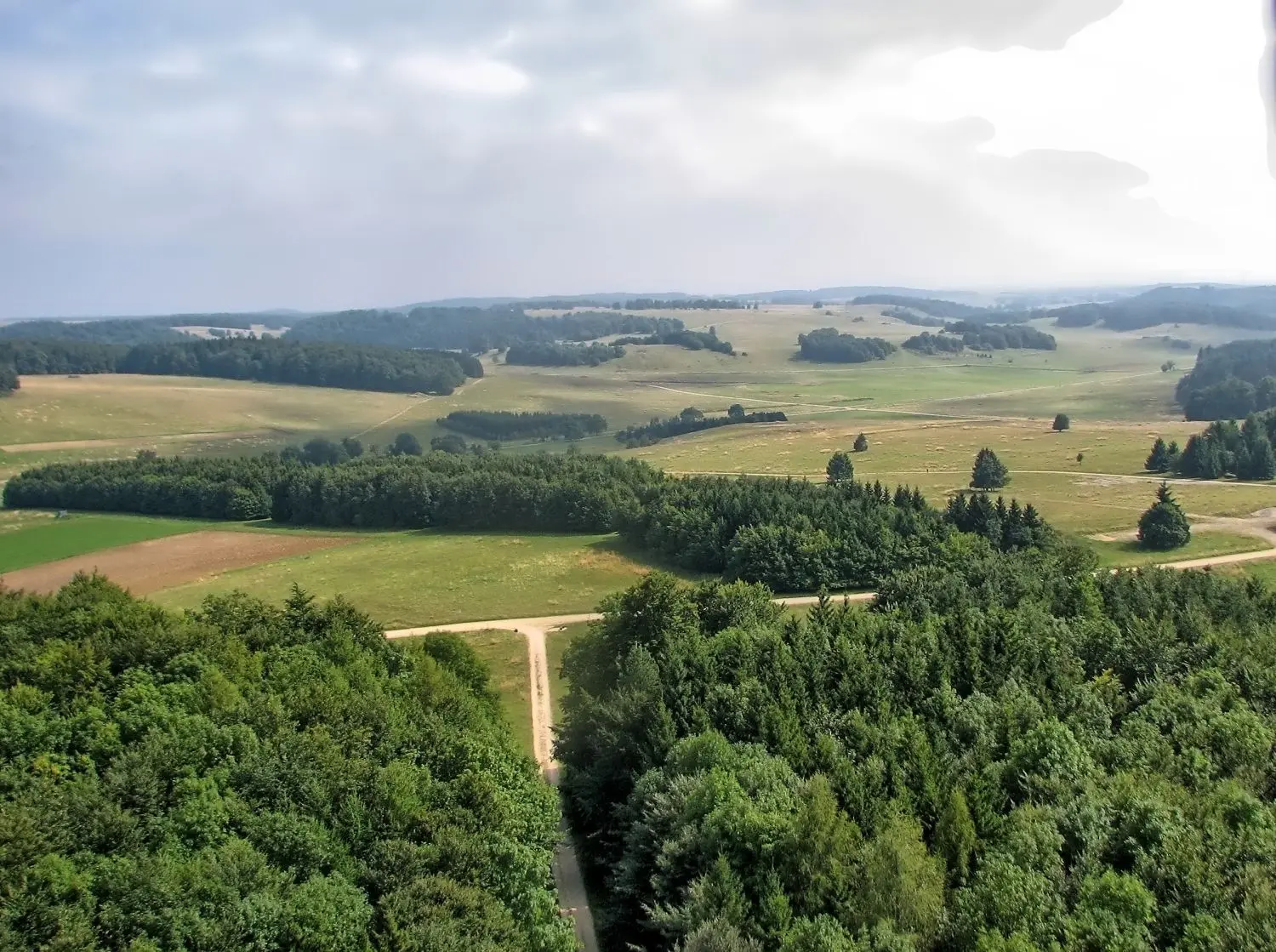 Ausblick vom Hursch aus.