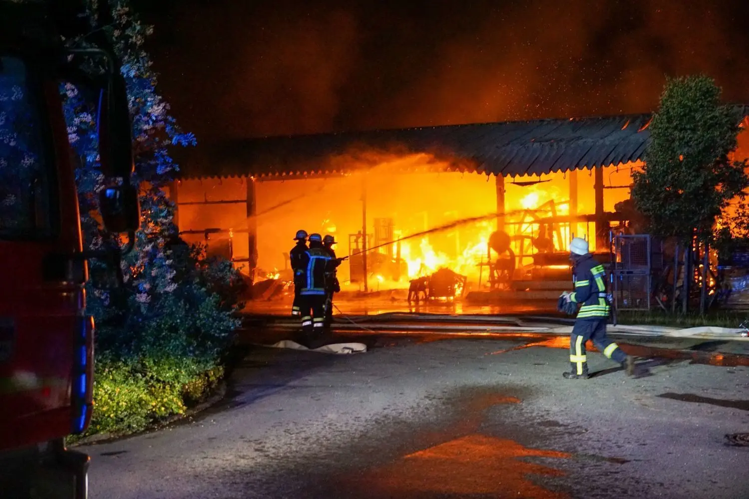 Das Feuer in Börtlingen war rasch gelöscht, doch der Schaden ist immens.