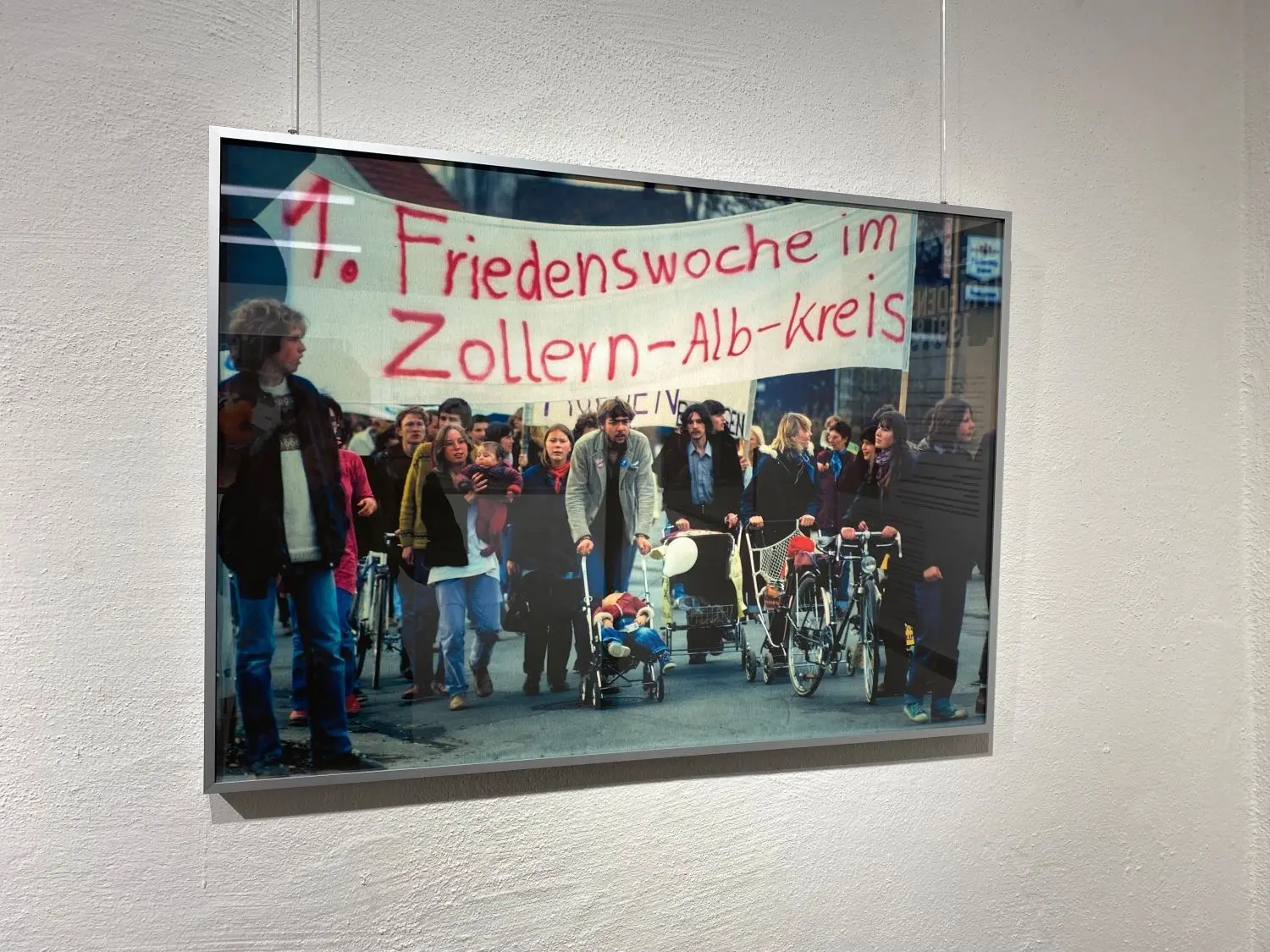 Foto von Burkhard Bartel: Es zeigt Balinger bei den Friedenswochen.