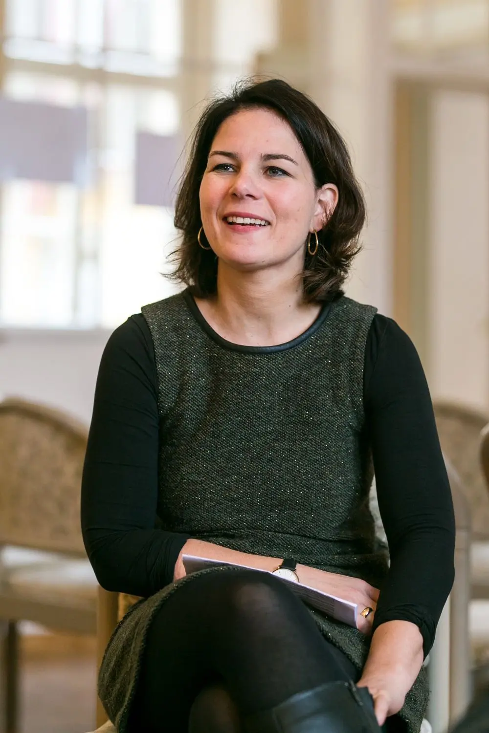 Damals „nur“ Vorsitzende, heute Kanzlerkandidatin: Annalena Baerbock beim großen HT-Interview im November 2018.