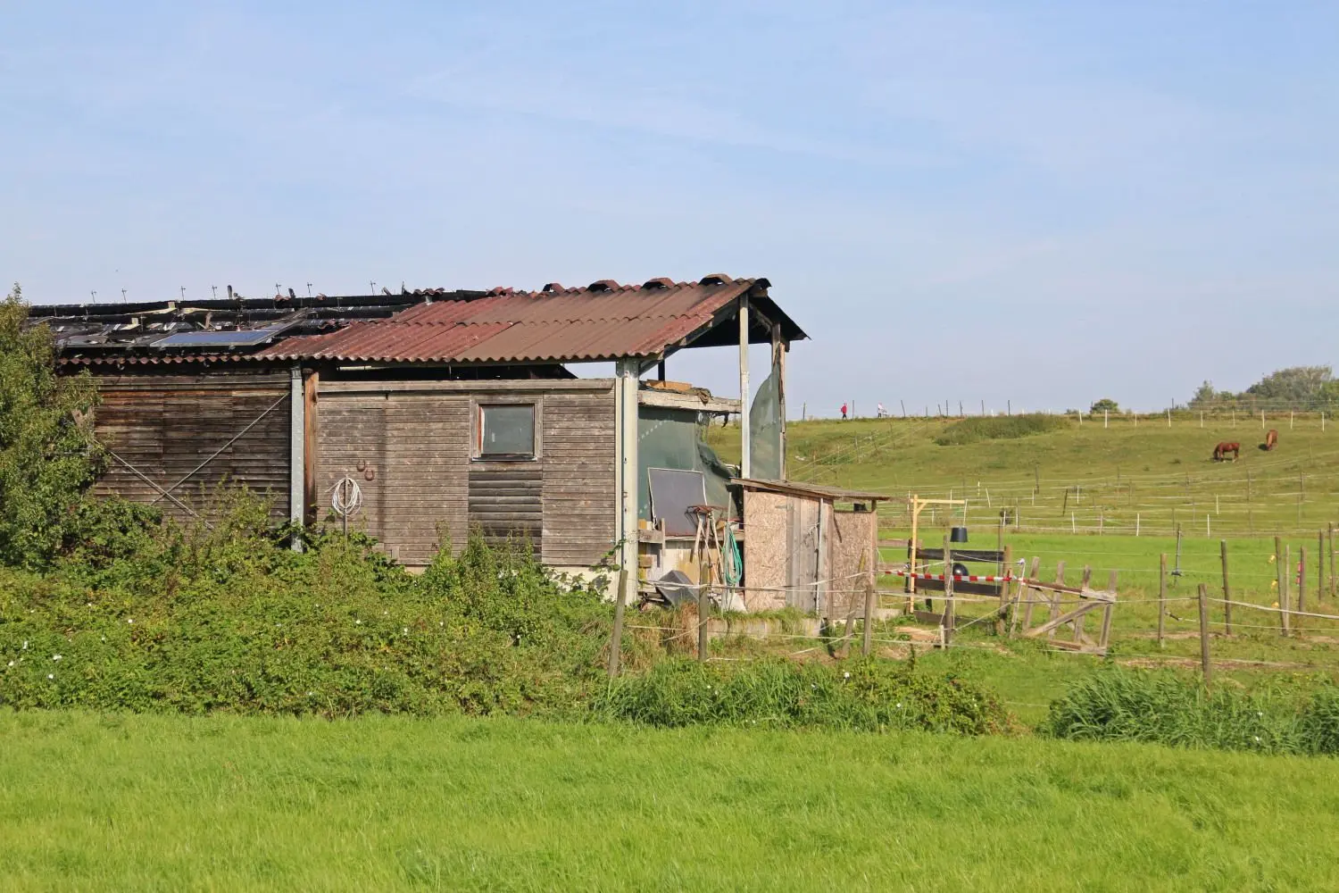 Ein Brand hat auf einem landwirtschaftlichen Anwesen im Nerenstetter Ortsteil Wettingen großen Schaden angerichtet.