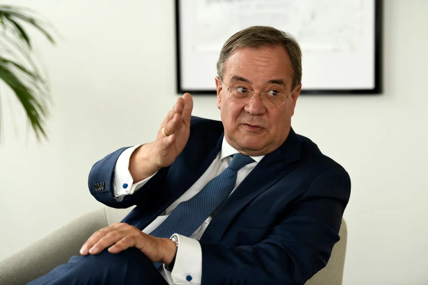 „Aktuell erleben Sie mich als leidenschaftlichen Wahlkämpfer“, sagt Unions-Kanzlerkandidat Armin Laschet.⇥
