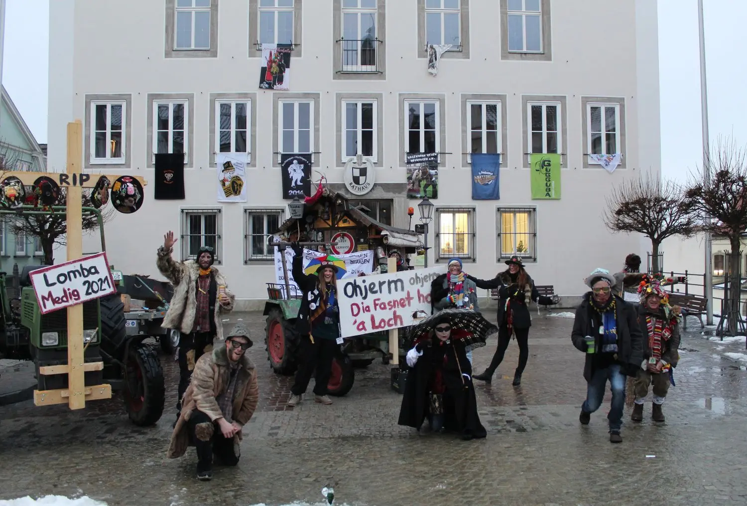 Lumpenmontag zu Corona-Zeiten in Hechingen.