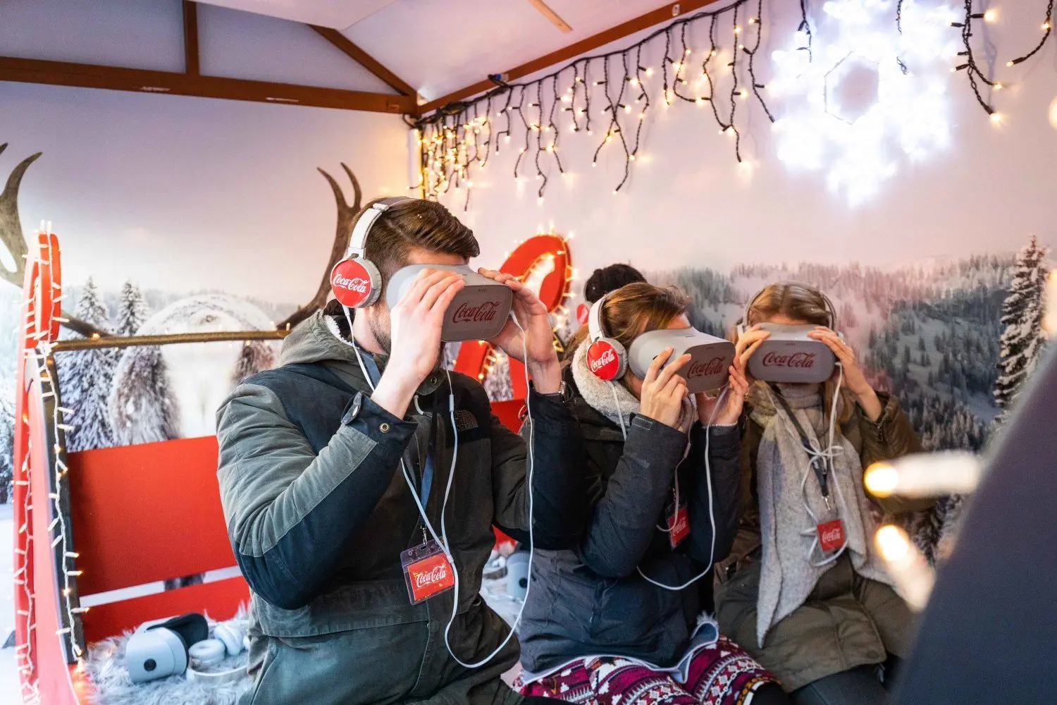 Unter anderem wartet auf die Besucher eine virtuelle Schlittenfahrt.