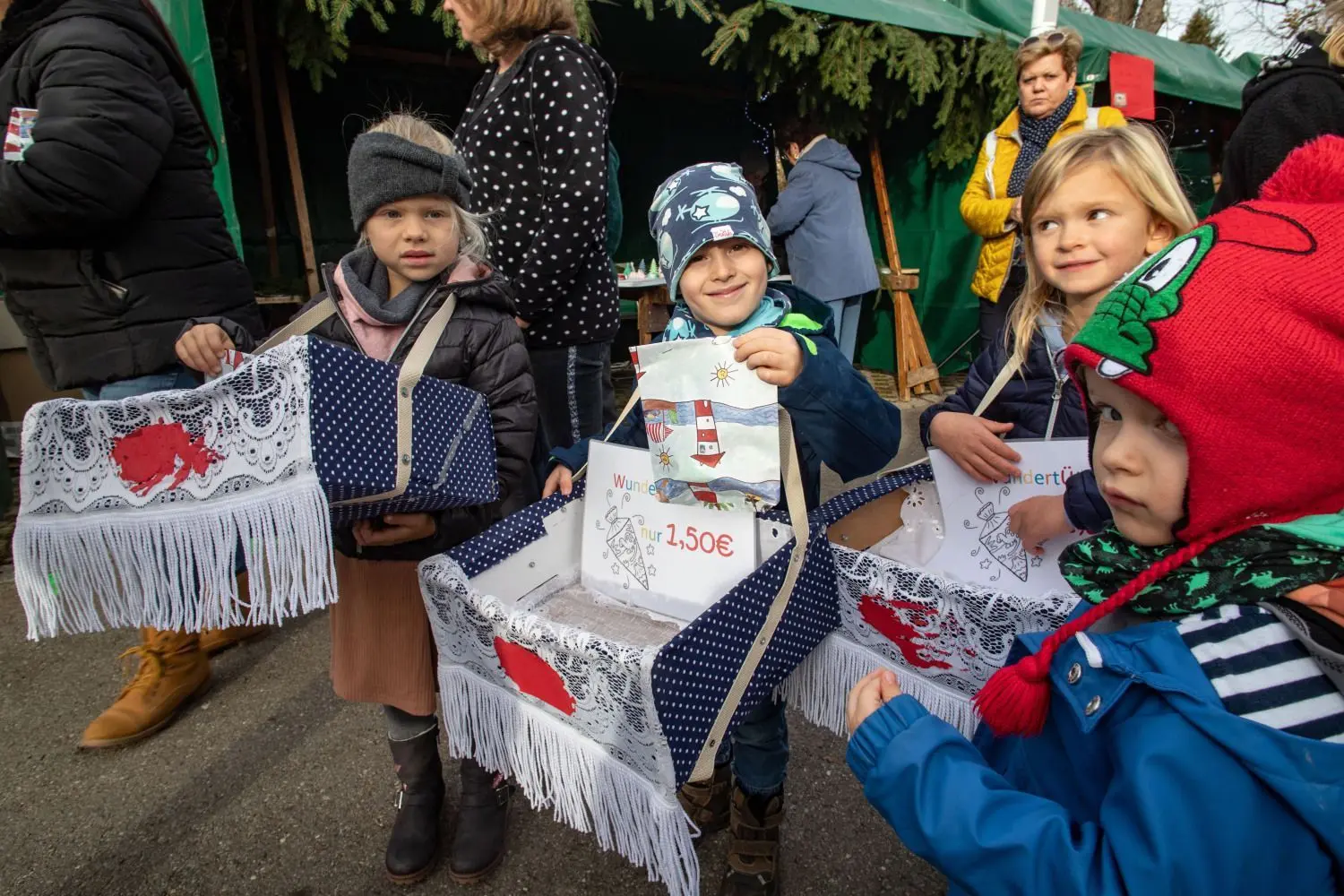 Auch die Kinder bereicherten den Martinimarkt.