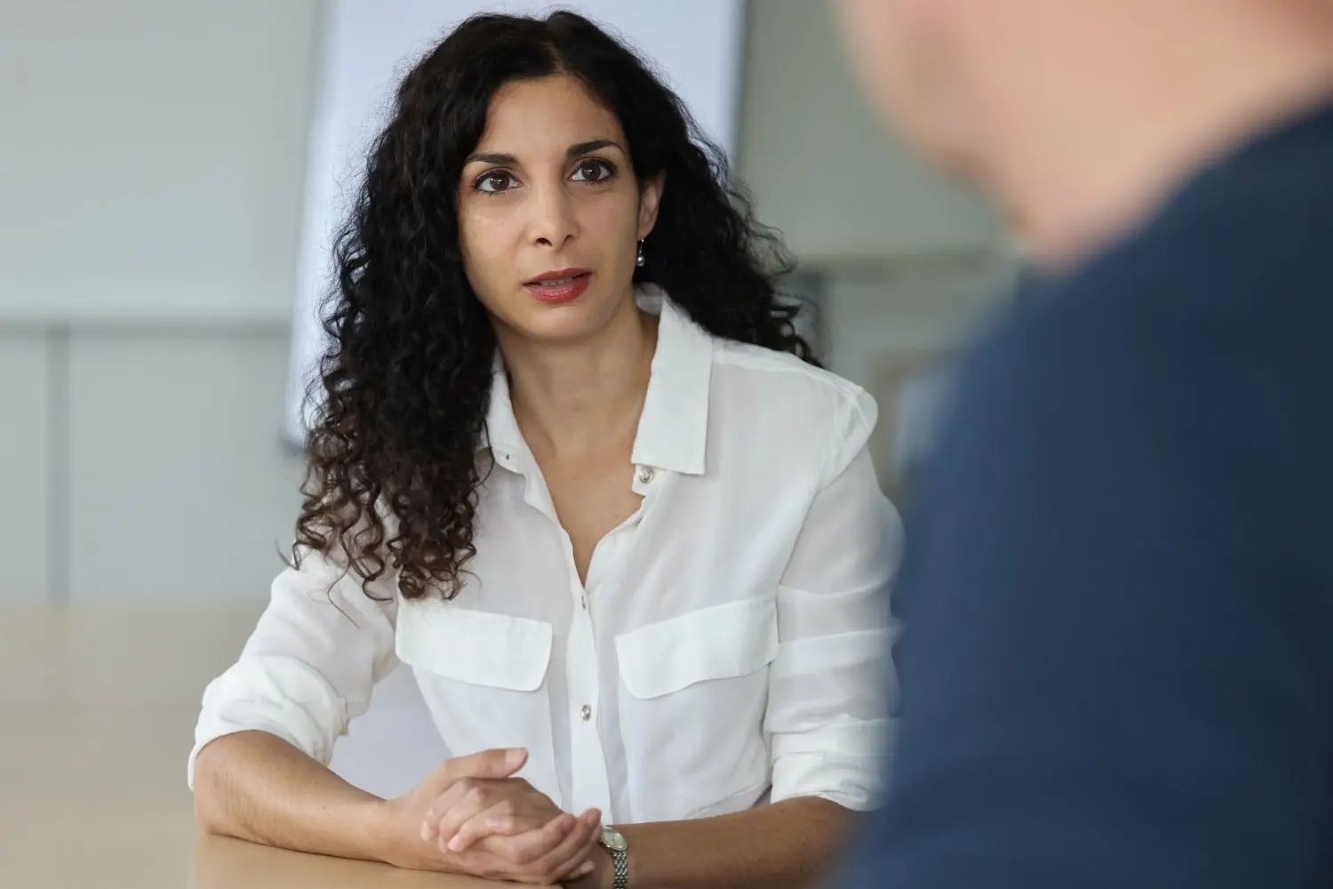 Jessica Tatti im Interview mit der SÜDWEST PRESSE vor der Bundestagswahl 2021. ⇥