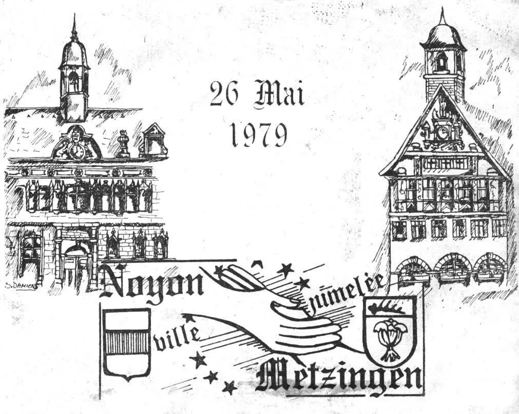 Die Bürgermeister Patrick Deguise und Dr. Ulrich Fiedler freuen sich über die vielfältigen Freundschaftsbande zwischen ihren Städten. Offiziell besiegelt wurde die Partnerschaft 1979. Seither gab es viele Kontakte: Radler machen sich immer wieder auf den Weg, auch der musikalische Austausch funktioniert gut.