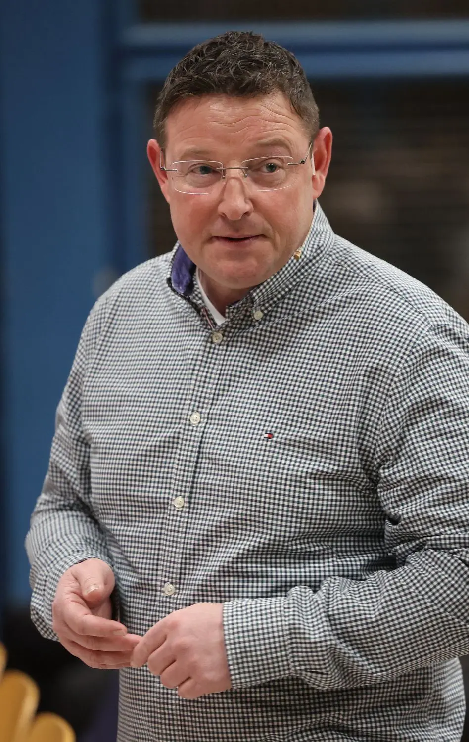 Alexander Knabe hat sich am Donnerstag den Fragen der St. Johanner gestellt. ⇥