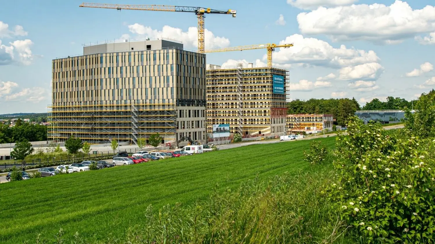 Der Riese Science Science Park in Ulm: „Universelle“ der Merckle-Gruppe nimmt Gestalt an ...