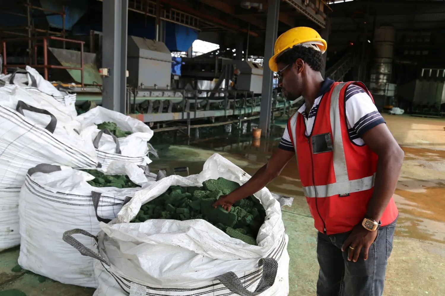 In Afrika gefördertes Kobalt wird nach China verladen.⇥⇥