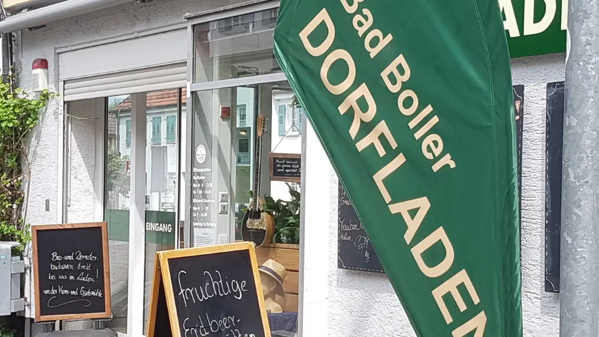 Zufrieden mit den Zahlen: Der Bad Boller Dorfladen.