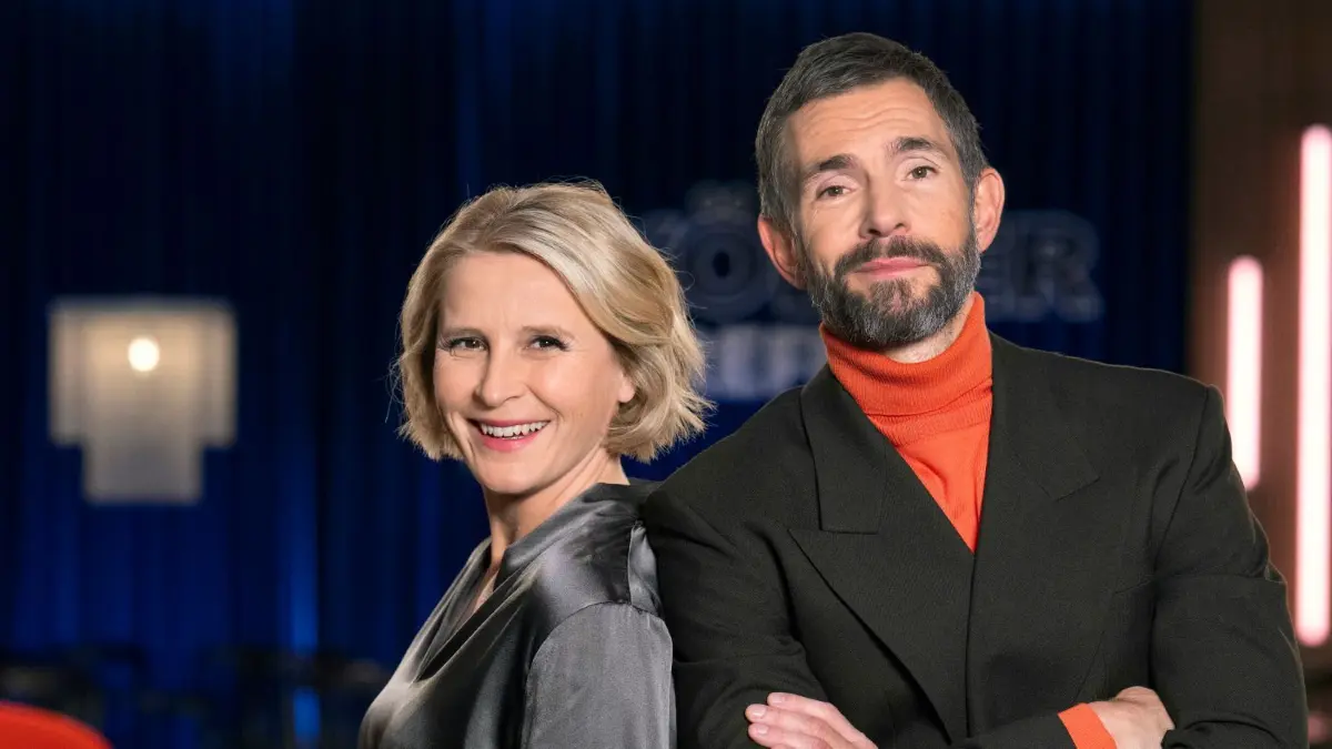 Susan Link und Micky Beisenherz moderieren immer freitags im WDR das Kölner Treff. Wer sind heute ihre Gäste?
Kölner Treff Susan Link Micky Beisenherz © WDR/Melanie Grande / Weiterer Text über ots und www.presseportal.de/nr/7899 / Die Verwendung dieses Bildes für redaktionelle Zwecke ist unter Beachtung aller mitgeteilten Nutzungsbedingungen zulässig und dann auch honorarfrei. Veröffentlichung ausschließlich mit Bildrechte-Hinweis. Foto: Melanie Grande/WDR/obs