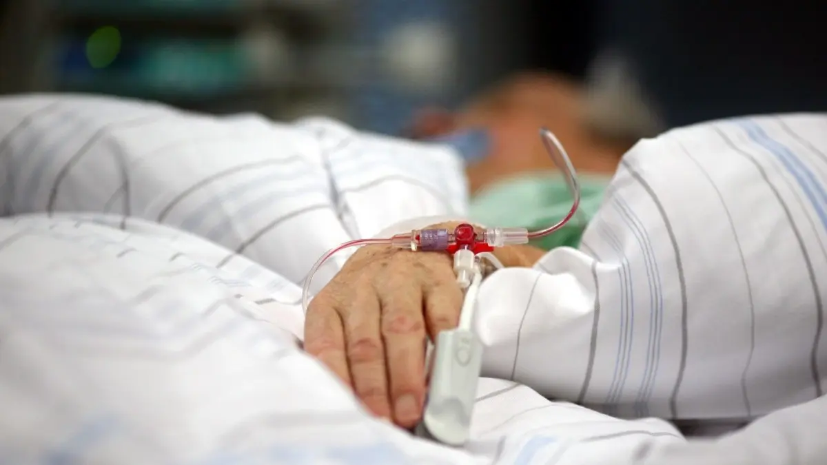 In den vergangenen Jahren sind mehr Menschen in Deutschland am Borna-Virus gestorben als bisher angenommen (Symbolbild).
ARCHIV - 31.01.2009, Hamburg: ARCHIV - ILLUSTRATION - Ein Patient liegt auf der Intensivstation eines Krankenhauses. (Zu dpa «Mehr tödliche Borna-Virus-Infektionen in Deutschland als bekannt») Foto: Kay Nietfeld/dpa +++ dpa-Bildfunk +++