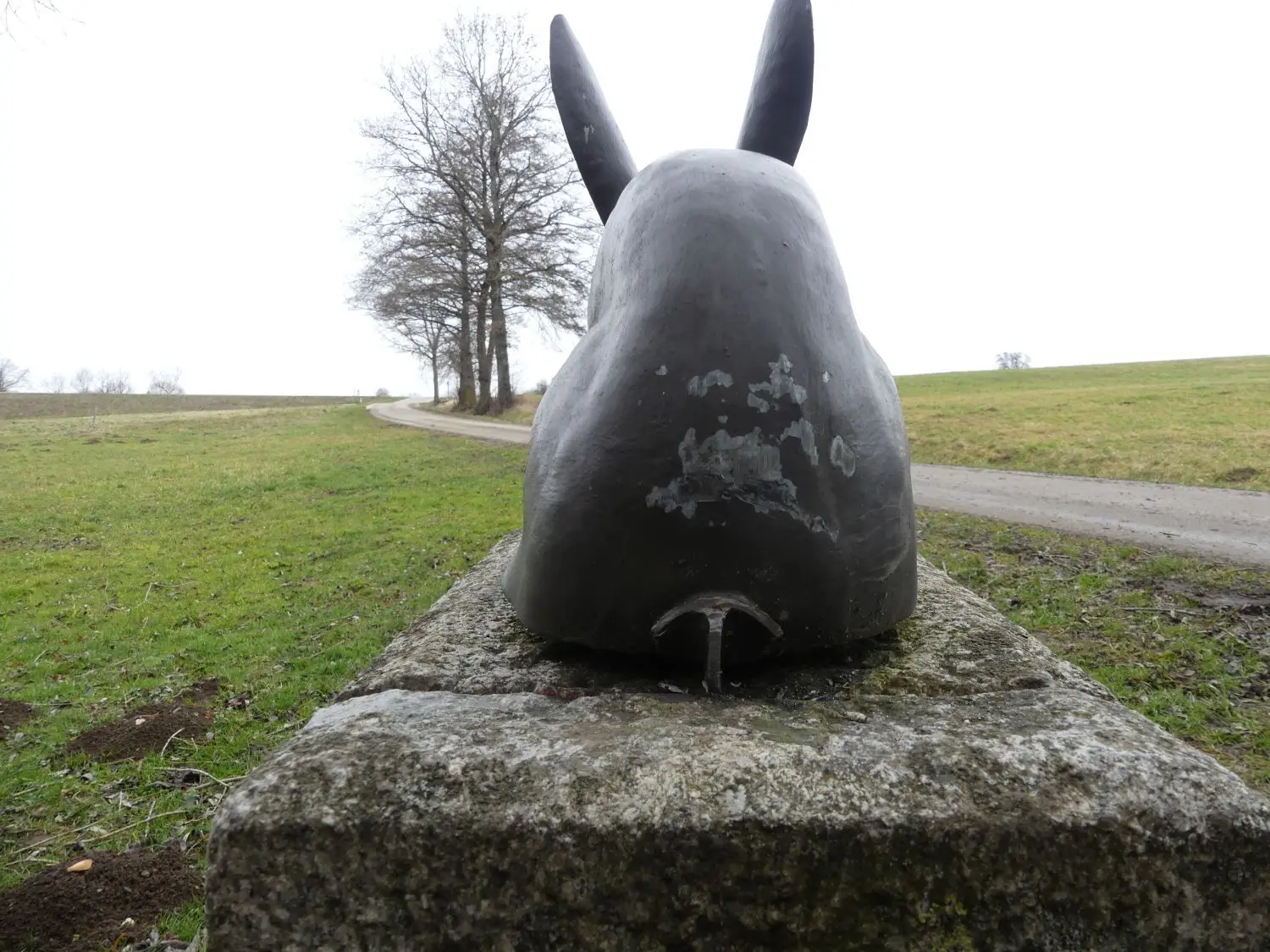 Verstümmelt: der „Hasawedel“ in Boll.