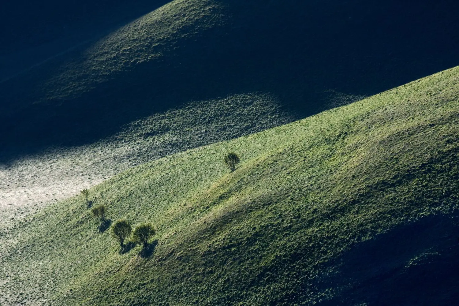 Diese Landschaftaufnahme entstand in Italien, in der Region Sibillini.