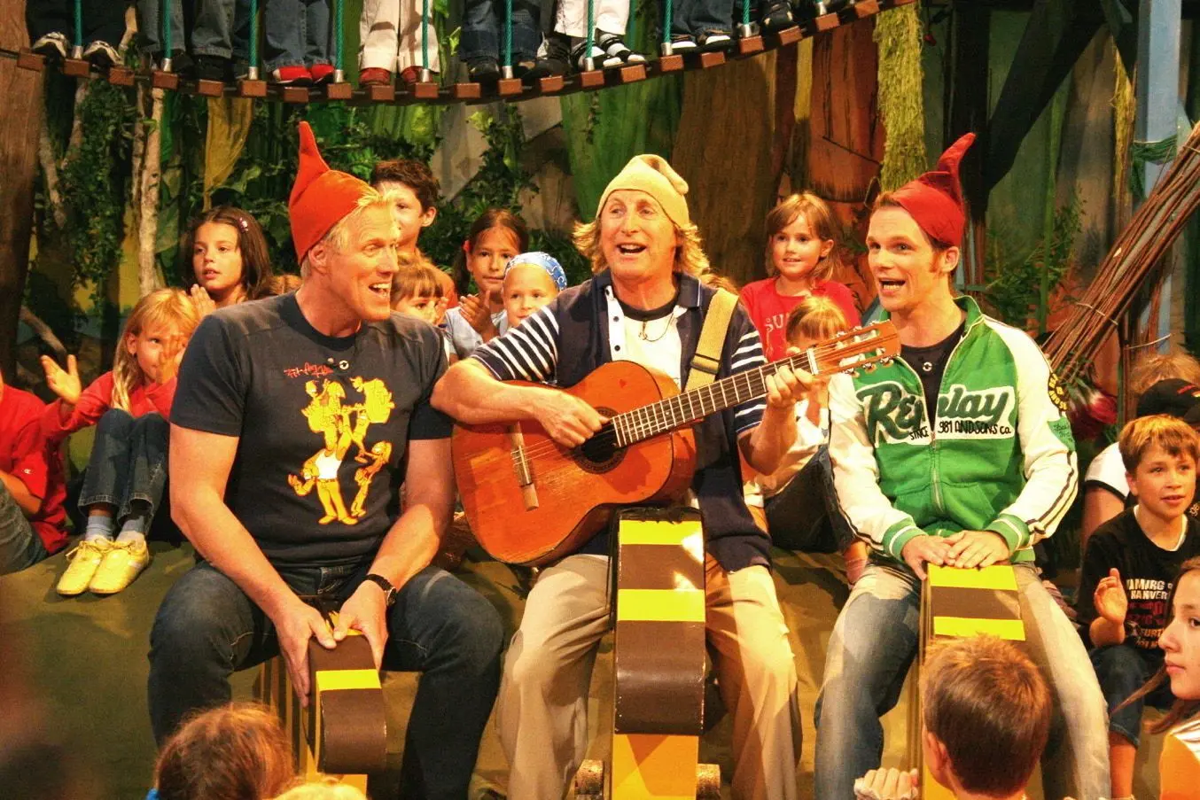 Otto Waalkes (Mitte), Ralf Schmitz (rechts) sowie Norbert Heisterkamp hatten als „Zwerge“ Spaß in den Kulissen.