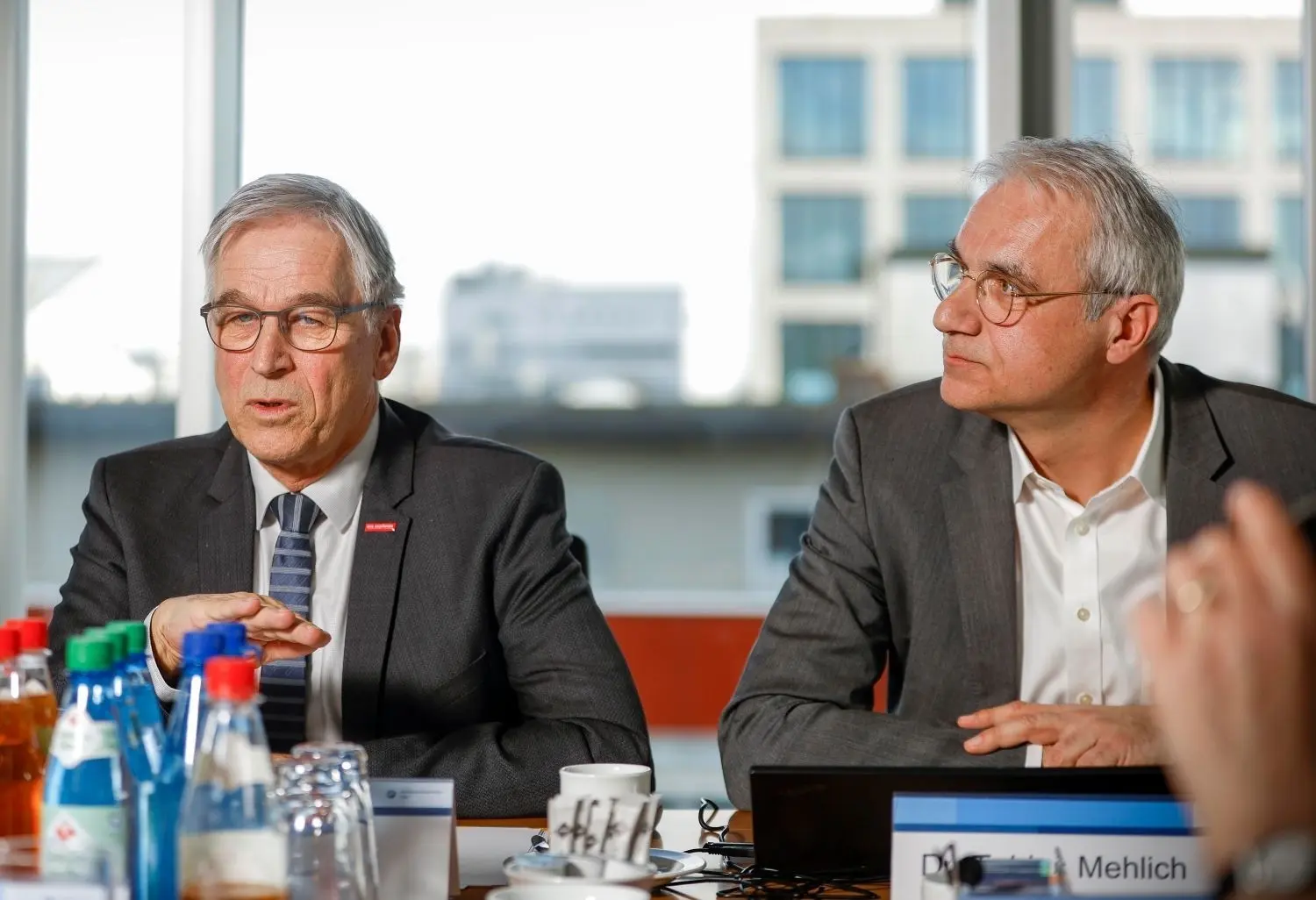 Joachim Krimmer (links) und Tobias Mehlich von der Handwerkskammer Ulm ziehen Bilanz.