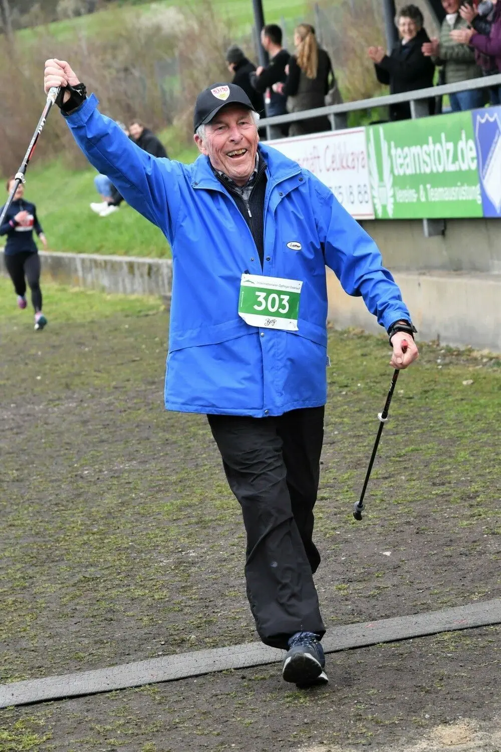 Der 85-jährige Hans-Ulrich Maier war der älteste Teilnehmer beim 43. Öpfinger Osterlauf