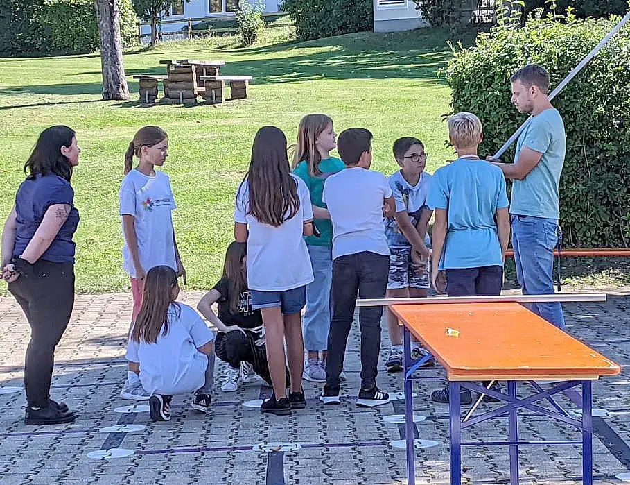 Viele Aktivitäten während der Sommerschulwoche fanden im Freien statt.