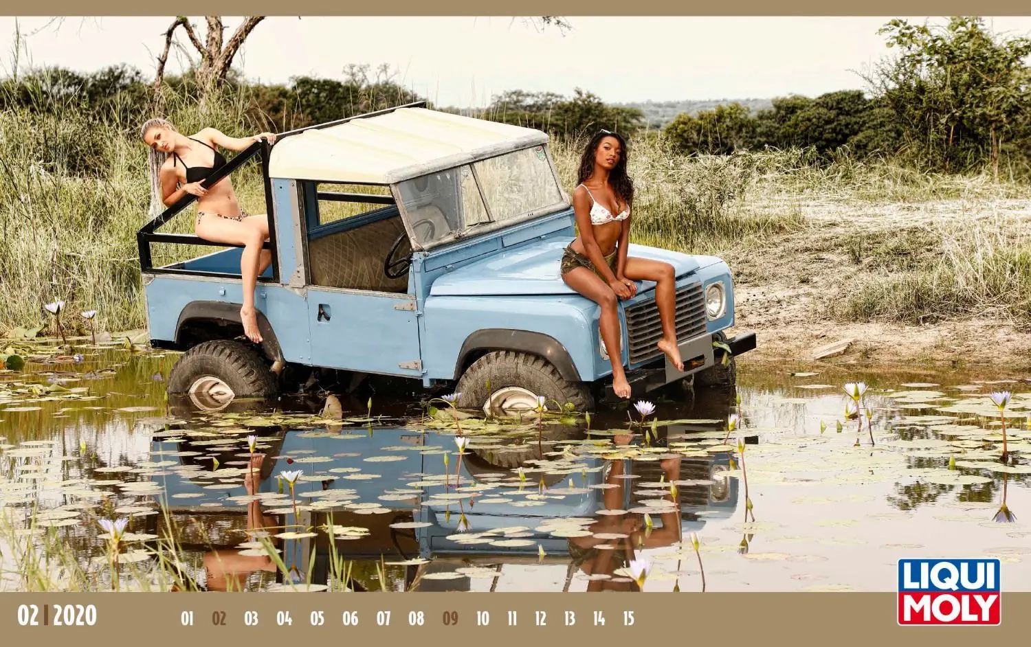 Der Erotik-Kalender von Liqui Moly entstand diesmal am Rande des Kruger-Parks in Südafrika.