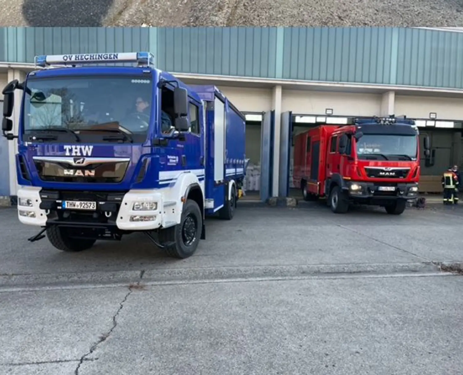 Erstmals im Einsatz: der neue Mehrzweckgerätewagen des Hechinger THW.