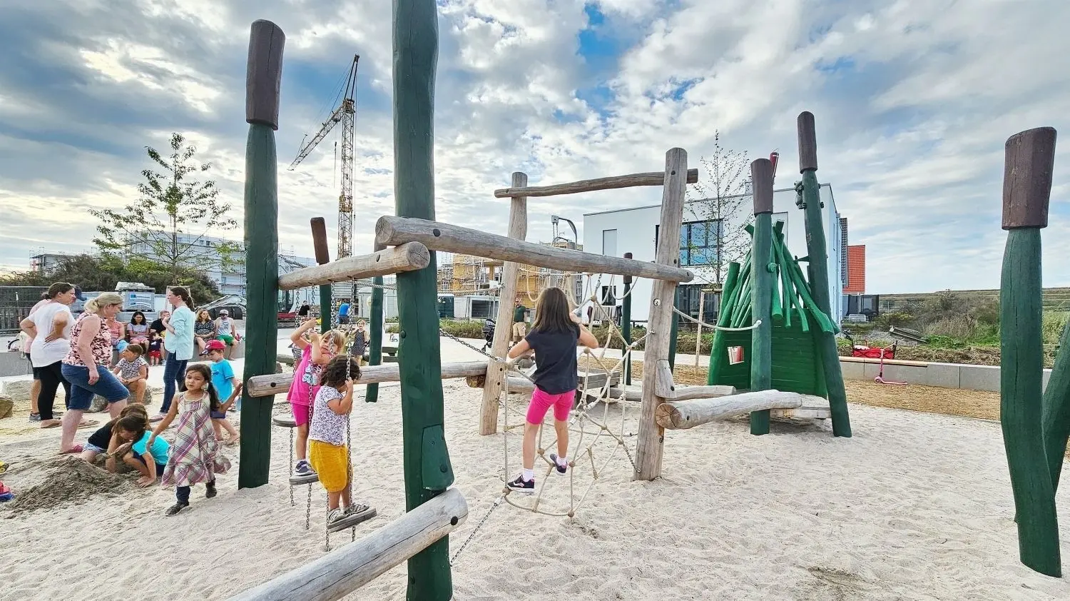 Der jüngste Neubau: Der Spielplatz im Sonnenrain. Anwohner  kritisieren, dass es dort weder Rutsche noch Schaukeln gebe.
