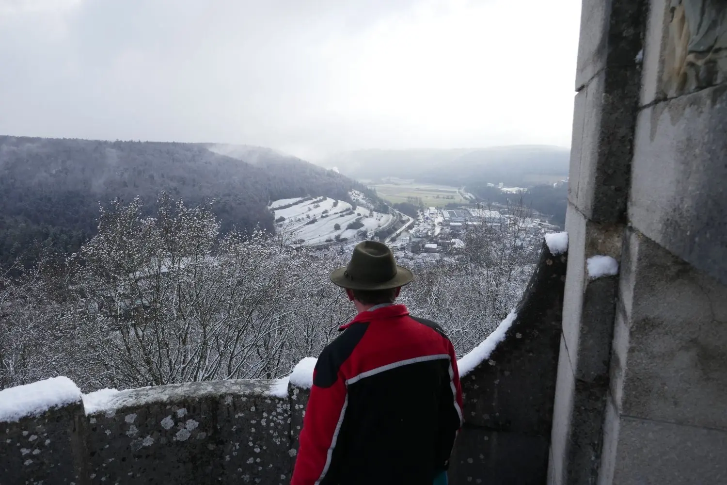 Hohe Bäume versperren den Blick vom Schillerstein hinab nach Gerhausen. Sie werden gefällt.⇥