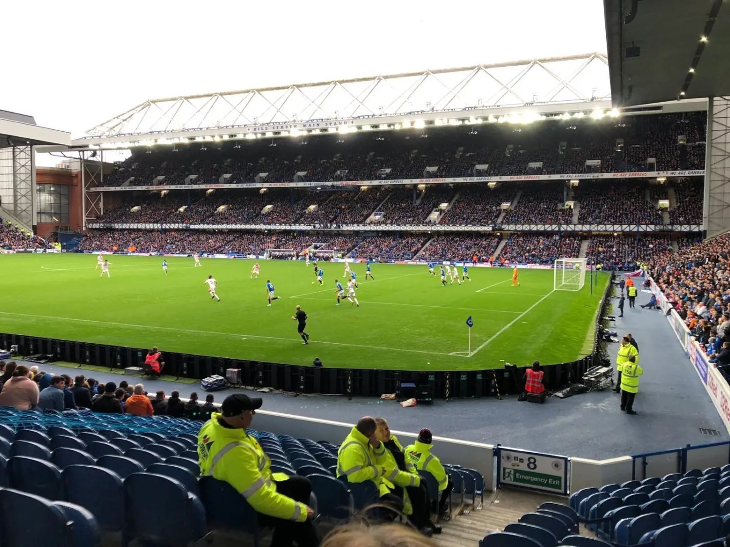 Mit seinem Team aus Hamilton spielt Adrian Beck aus Gerabronn bei den Glasgow Rangers vor knapp 50  000 Zuschauern.⇥