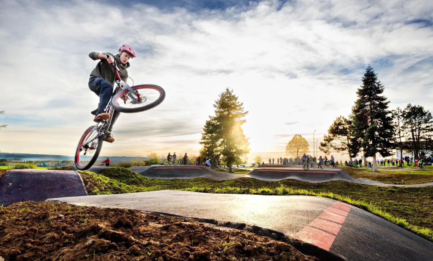Ein Pumptrack für Mountainbiker, wie hier in Gaisbach, könnte am Schulzentrum Ost in Schwäbisch Hall entstehen