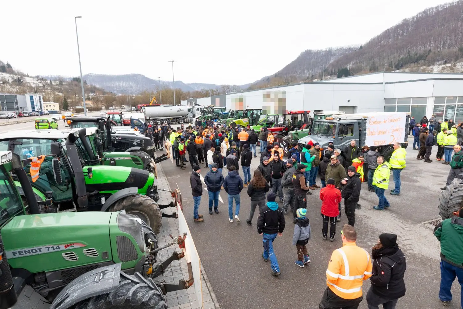 Die Demonstrationen fanden in Geislingen am Montagmorgen zwischen 9 und 12 Uhr statt.