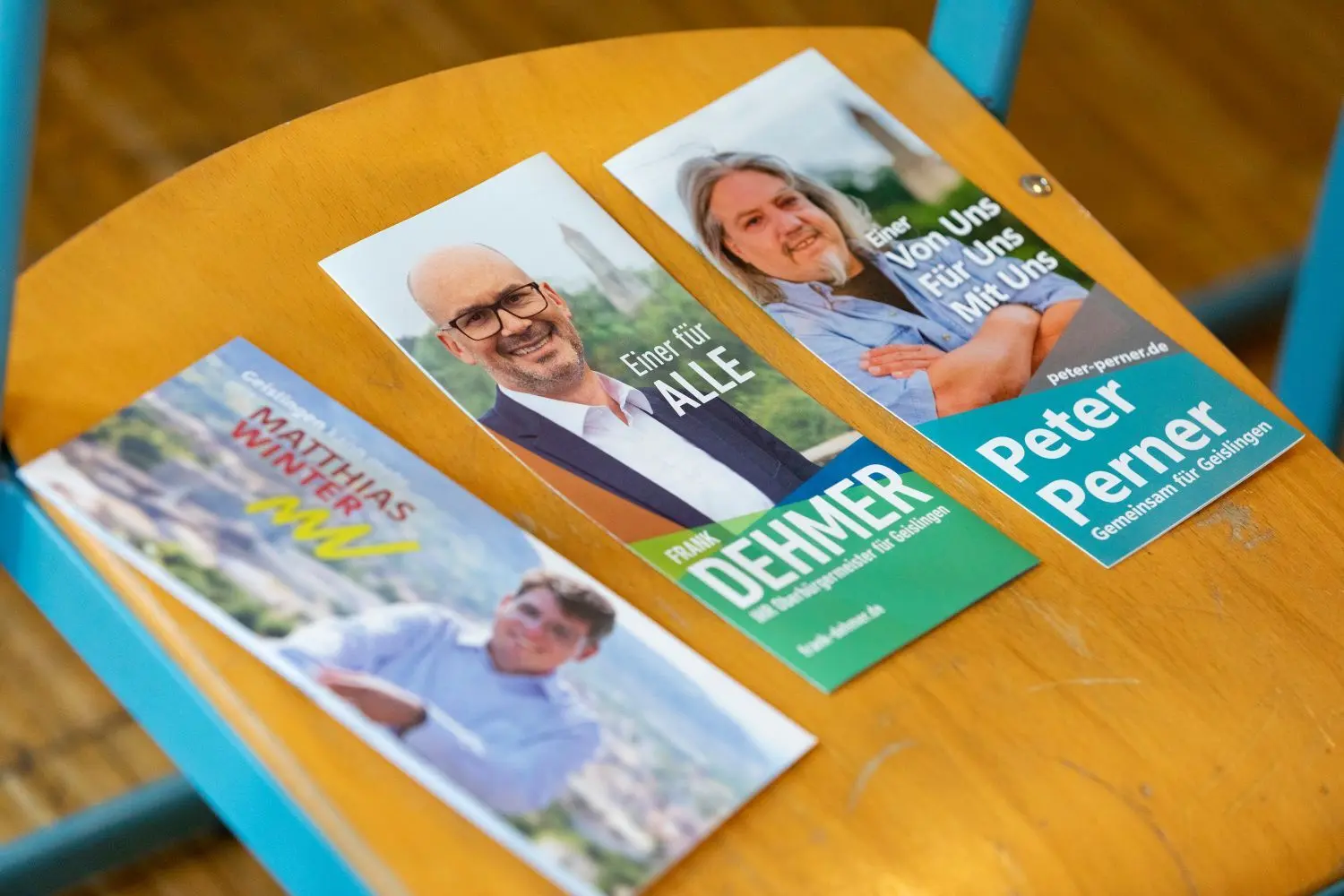 Drei Bewerber, ein Amt: Wer gewinnt am Sonntag die OB-Wahl in Geislingen? Amtsinhaber Frank Dehmer oder einer seiner Herausforderer Peter Perner und Matthias Winter?