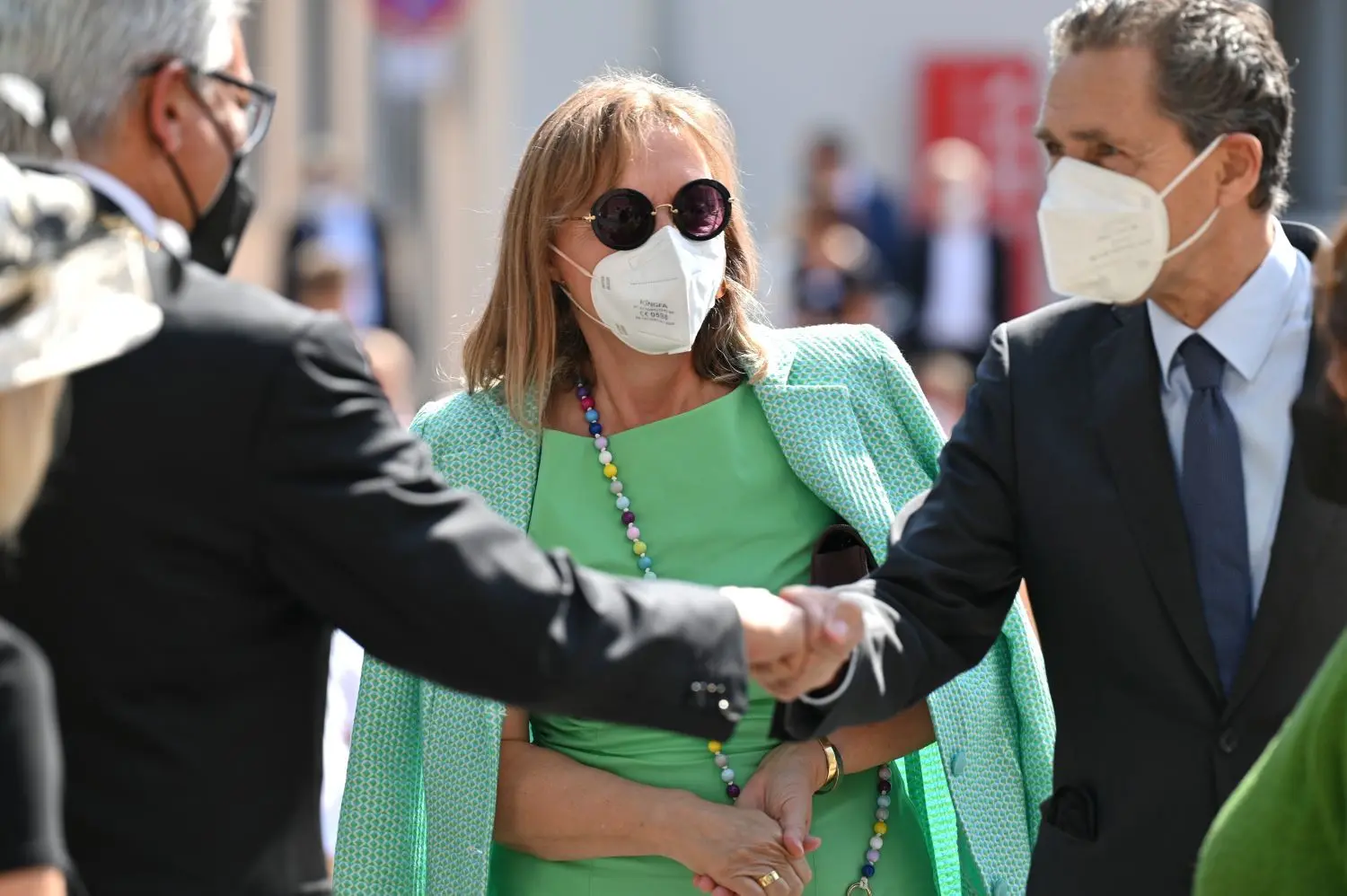Beate Merk mit ihrem Lebensgefährten (rechts) und OB Gunter Czisch.